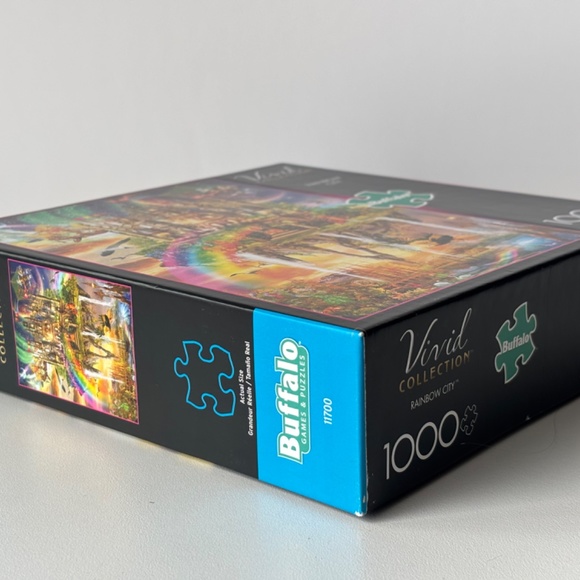Brand New ! Buffalo Games puzzle 1000 - Vivid Collection - Rainbow City - Picture 3 of 6